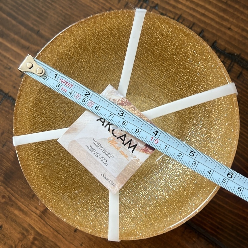 NWT - Akcam Turkish Metallic gold bowls set of 4 - Picture 5 of 5